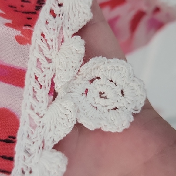 SOFT SURROUNDINGS 2X BONDI DRESS PINK RED CREAM - Picture 8 of 16